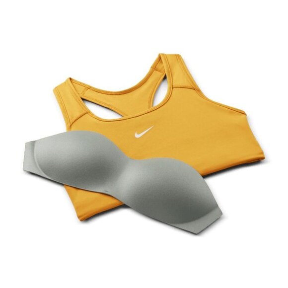 Nike Swoosh Women's Half-Support Padded Sports Bra BV3636-711 Brown Size S Small - Picture 4 of 6